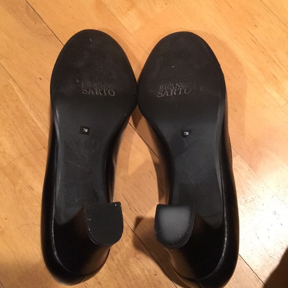 Franco sarto peep toe heels in black - Picture 7 of 7